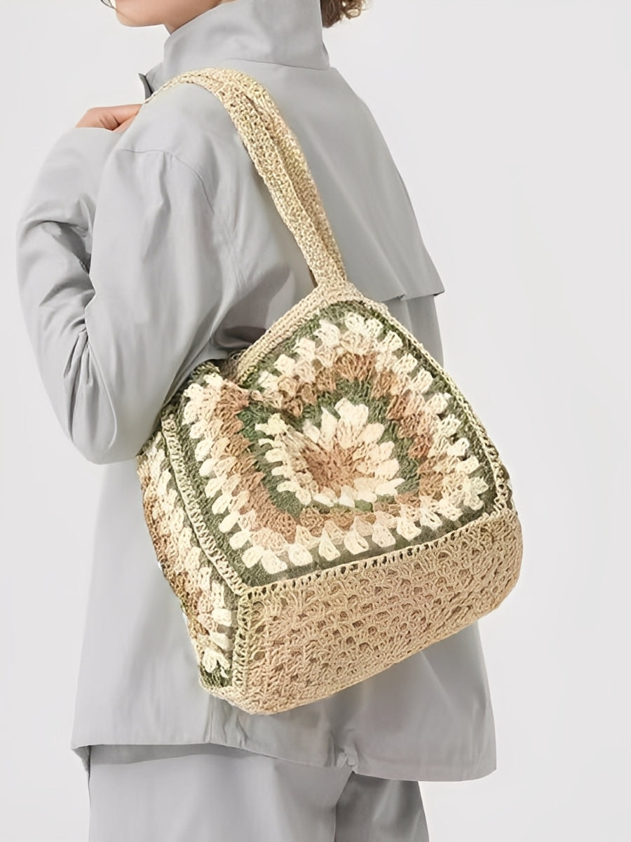 Solea Magnetic Woven Shoulder Bag