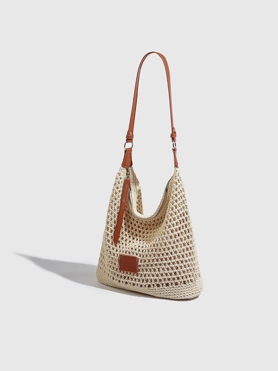 Amélie Woven Beach Shoulder Bag