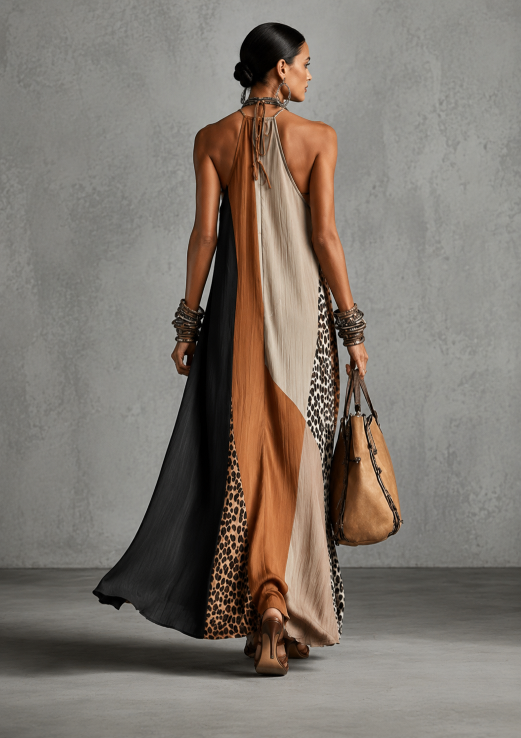 Savannah Halter Maxi Dress