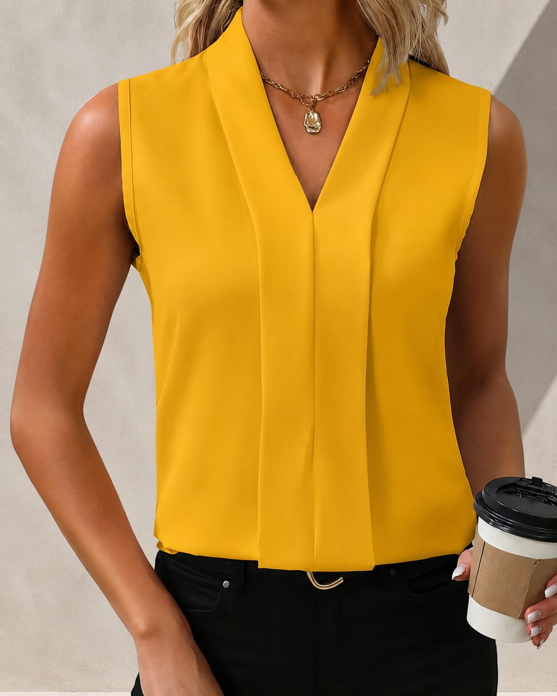 Nicole Relaxed V-Neck Top