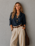 Rosalie Linen Blend Two-Piece Set