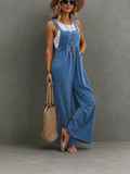 Amelie Cotton-Linen Wide-Leg Jumpsuit