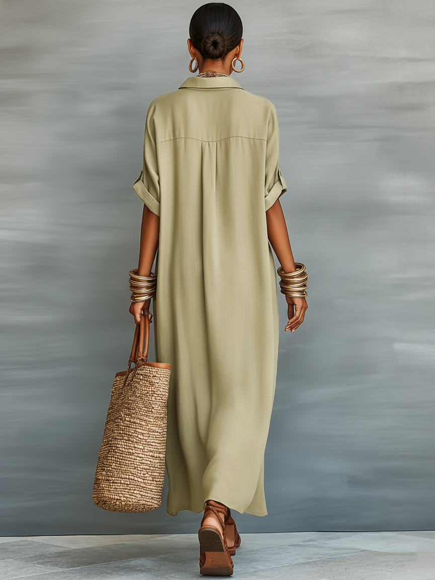 Émilie Shirt Maxi Dress