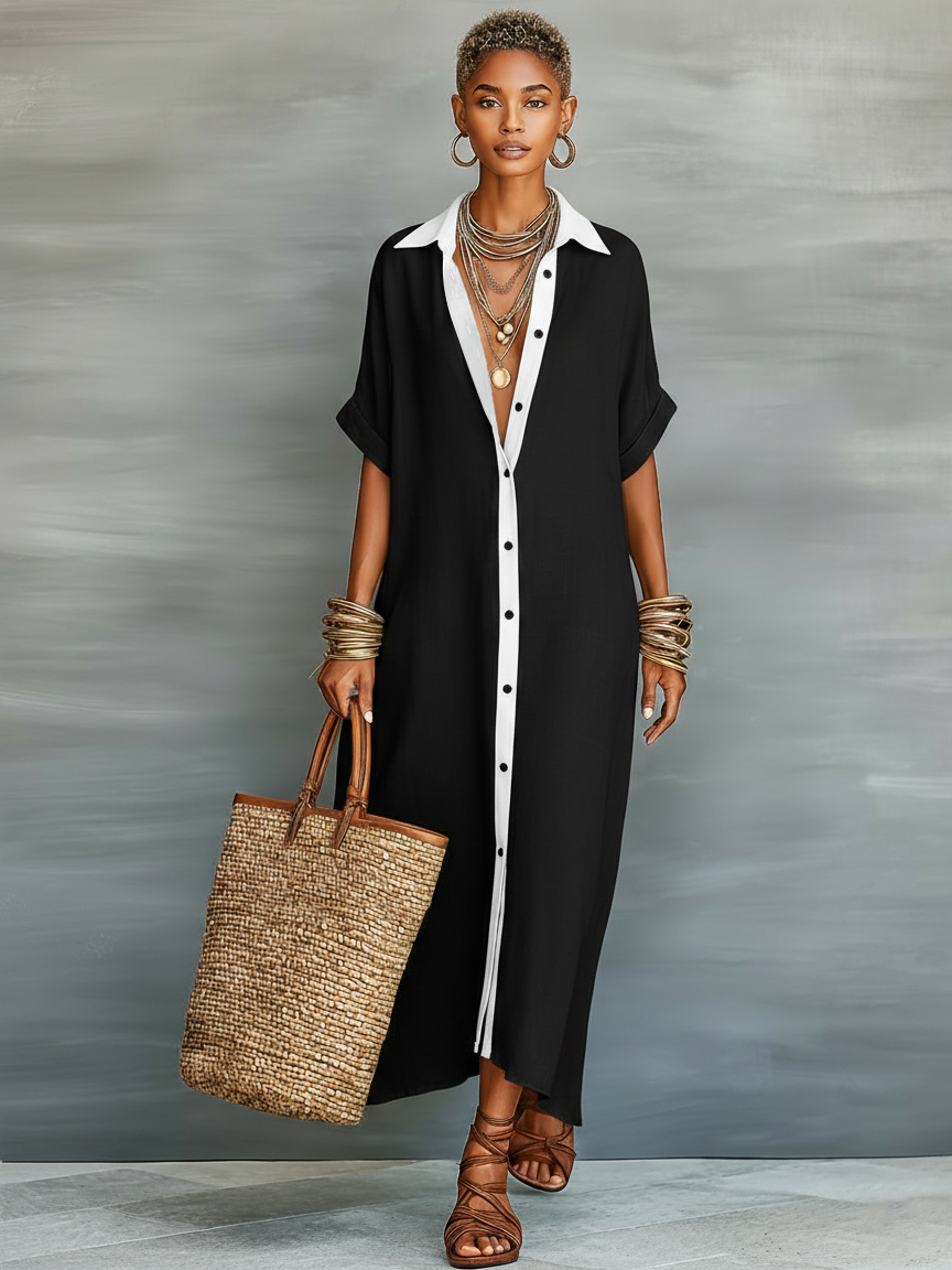 Émilie Shirt Maxi Dress