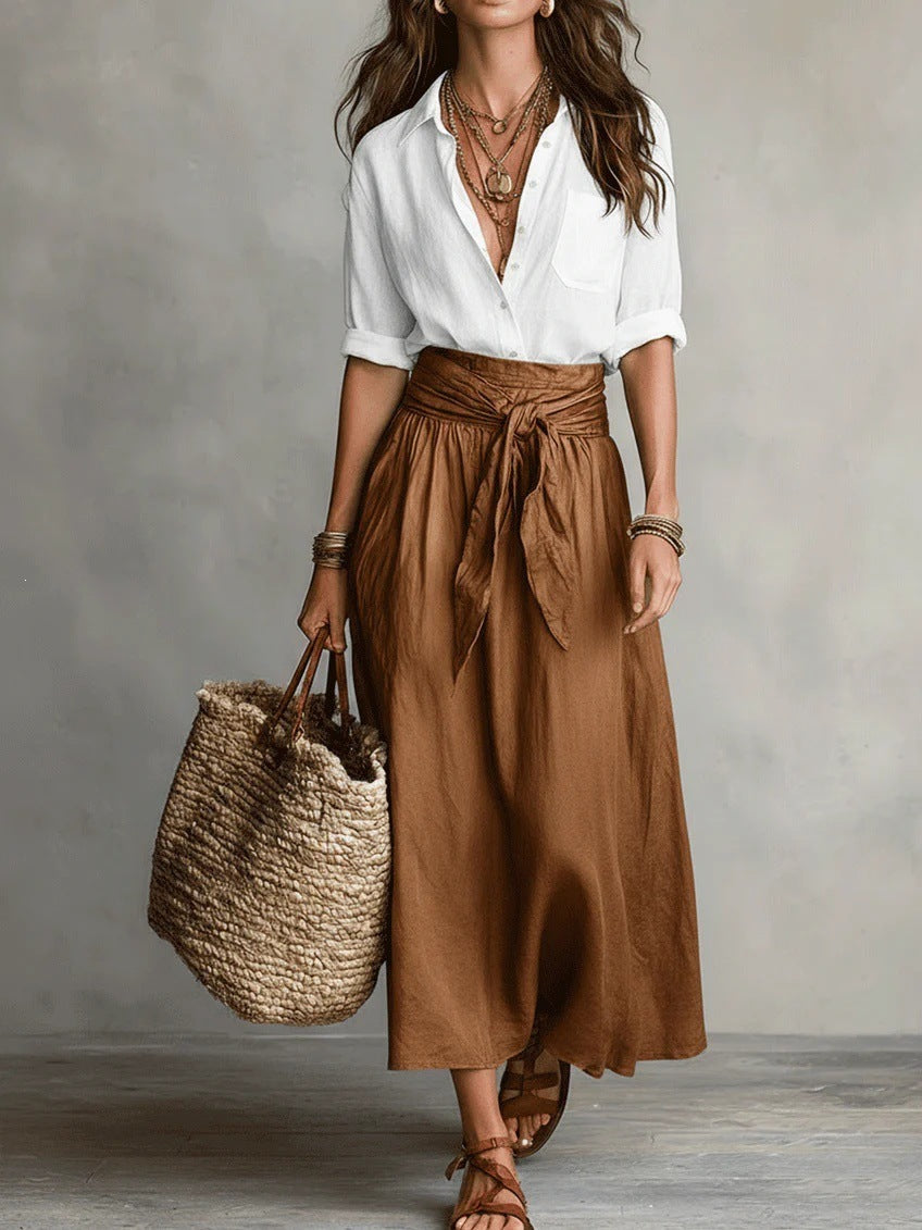 Vera Refined Midi Skirt Set