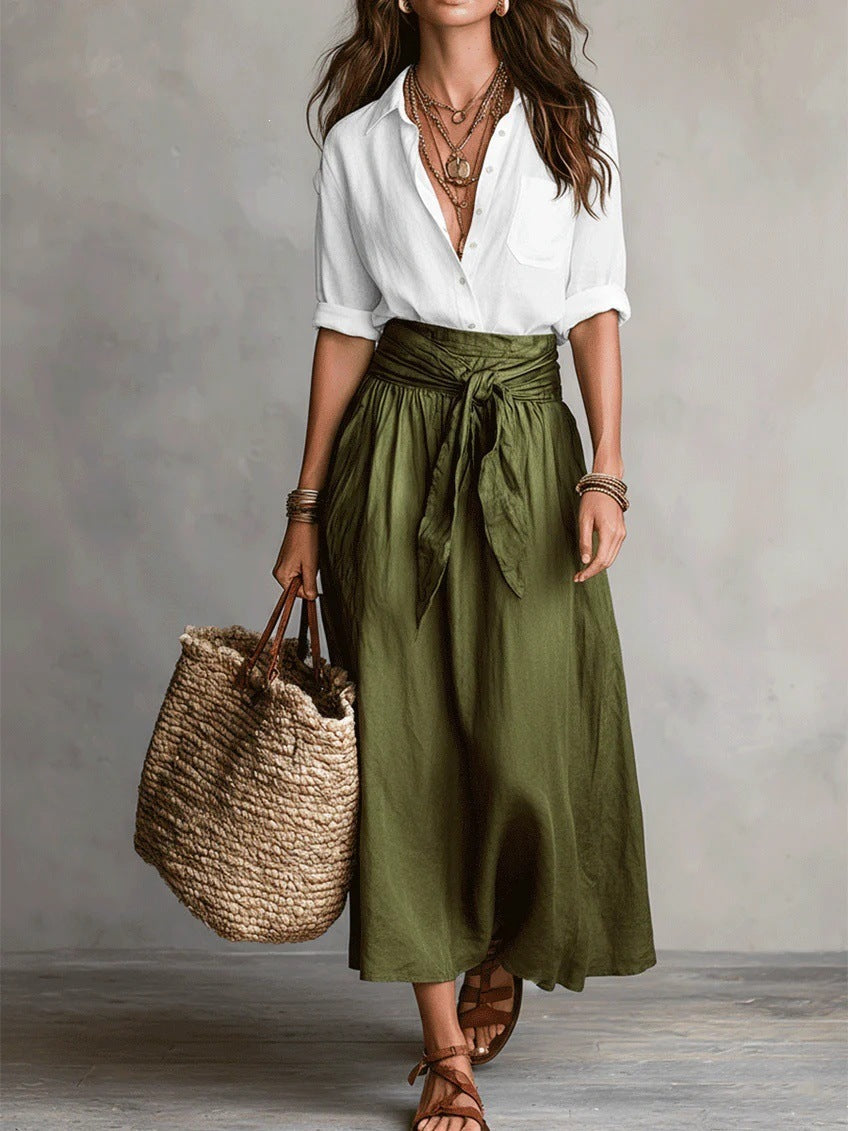 Vera Refined Midi Skirt Set