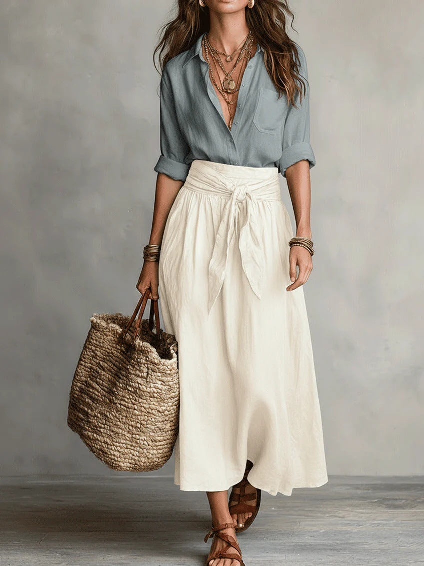 Vera Refined Midi Skirt Set