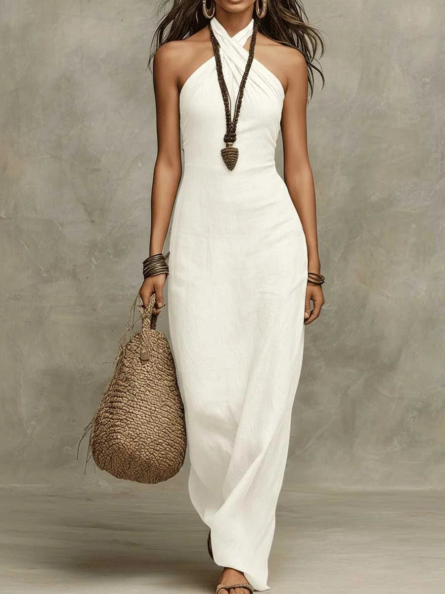 Sienna Cross-Back Resort Maxi Dress