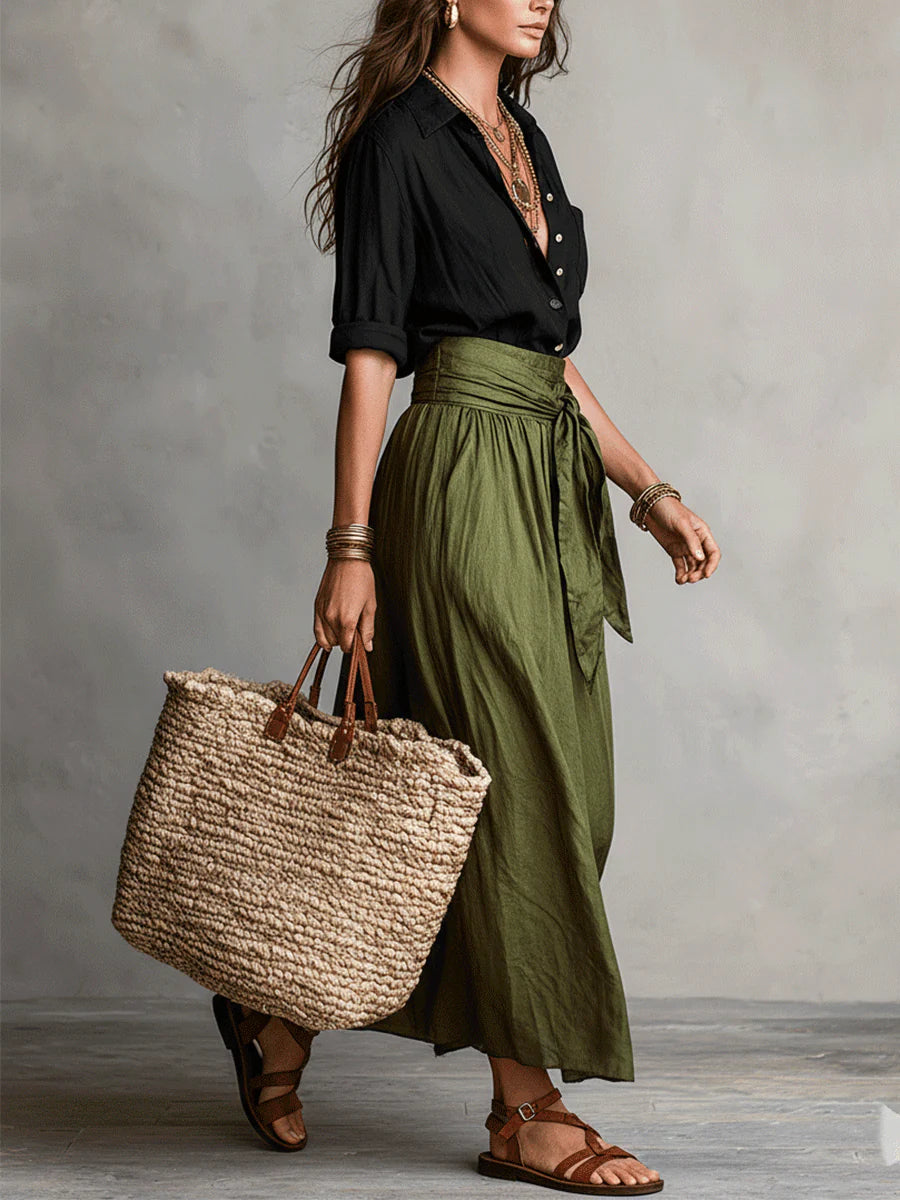 Vera Refined Midi Skirt Set