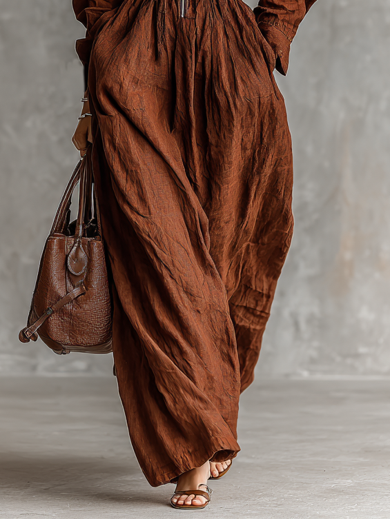 Camille Zip Maxi Dress