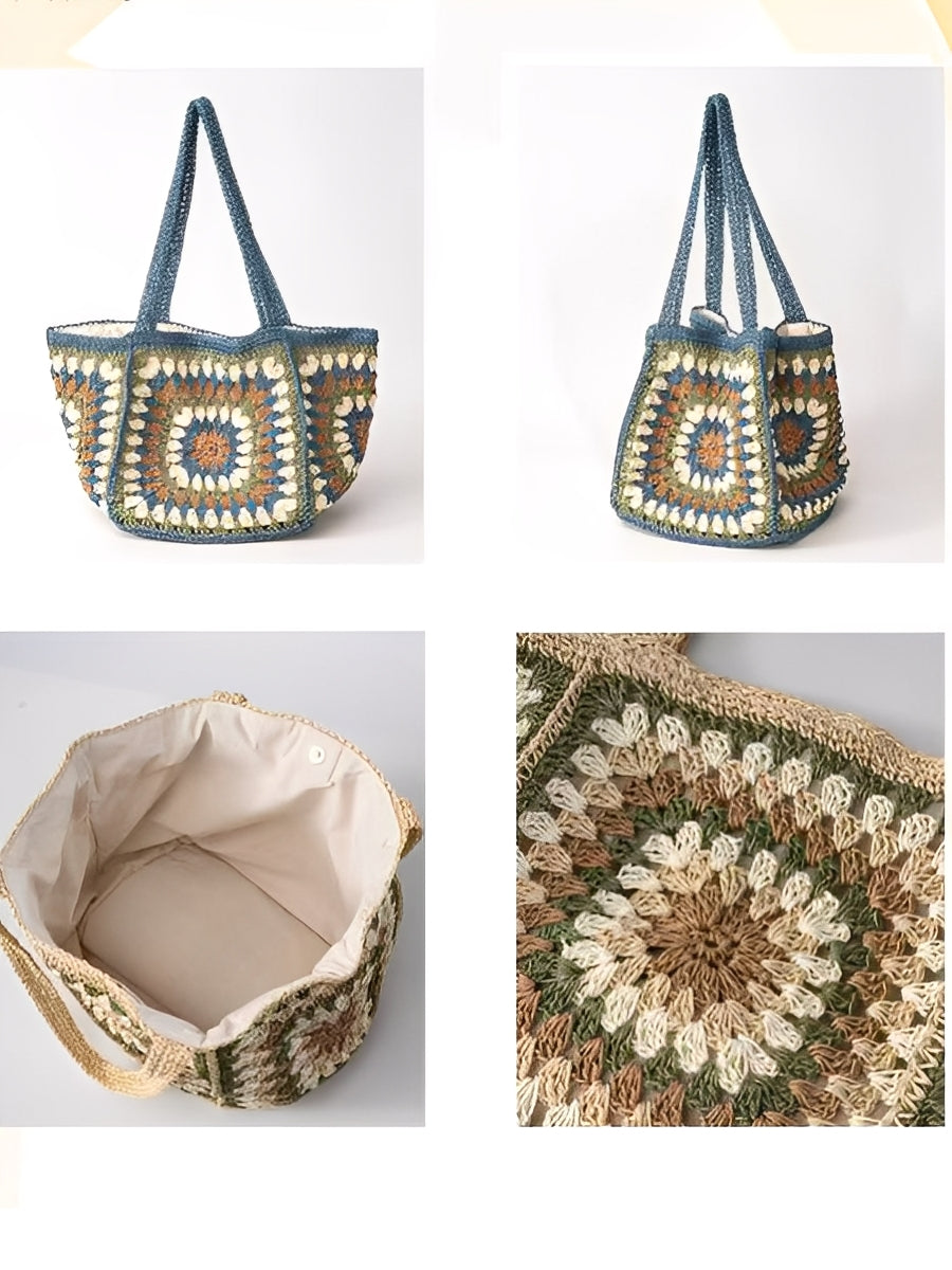 Solea Magnetic Woven Shoulder Bag