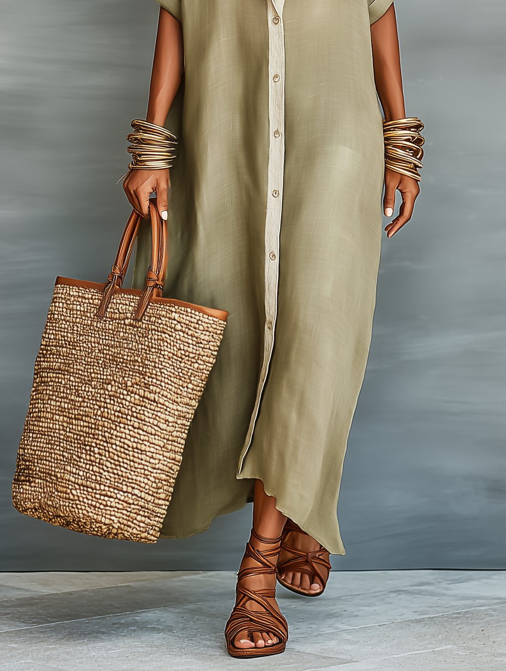 Émilie Shirt Maxi Dress