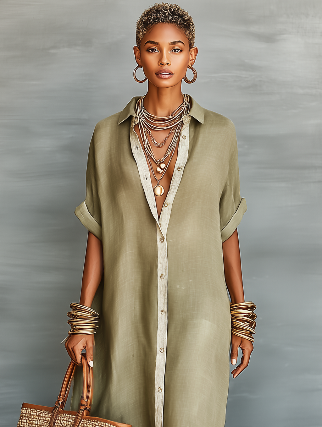Émilie Shirt Maxi Dress