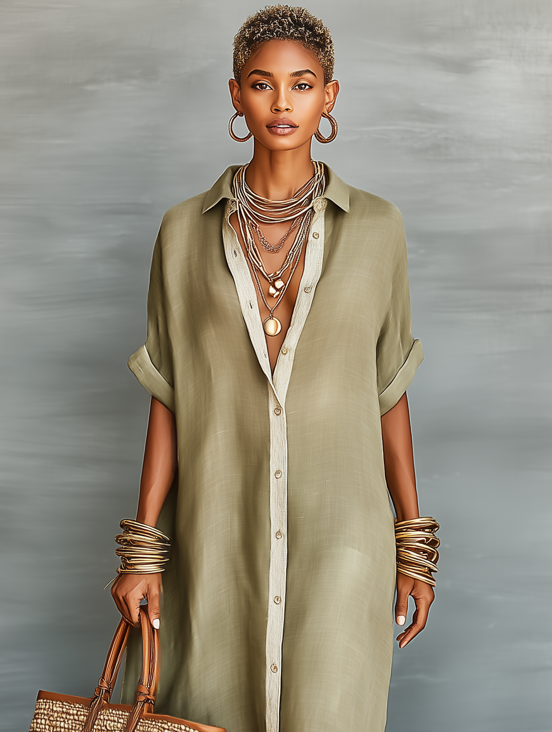 Émilie Shirt Maxi Dress
